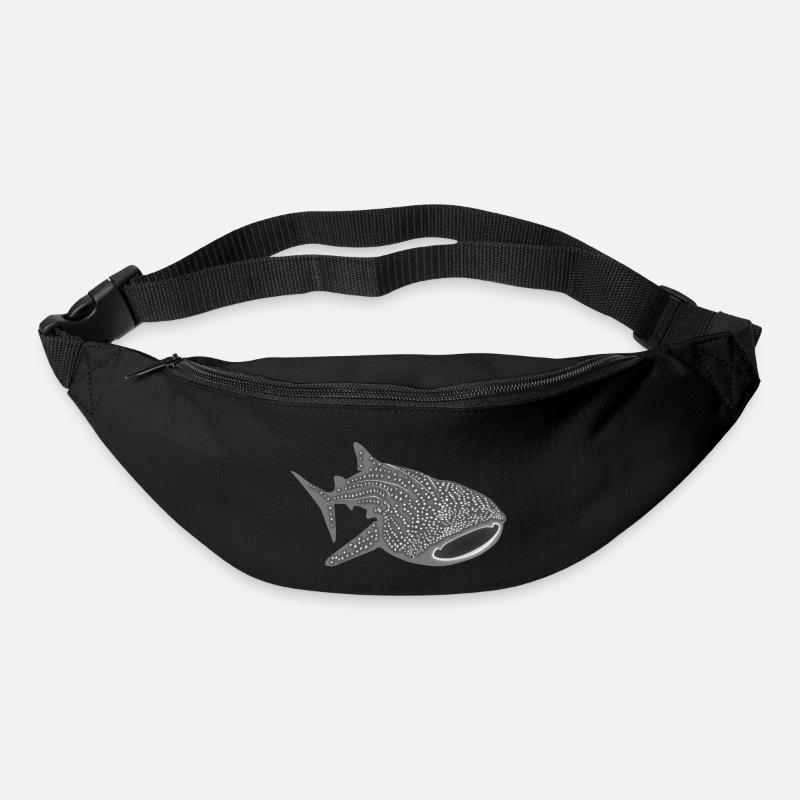 Requin-baleine baleine poisson requin plongée - Sac banane - noir