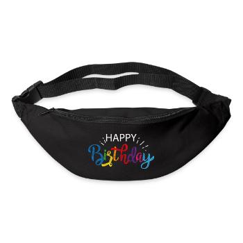 Birthday years gift happy birthday honor day - Bum bag - black - Front
