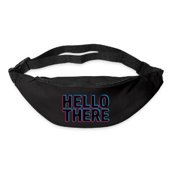 3D effect Hello - Bum bag - black - Front