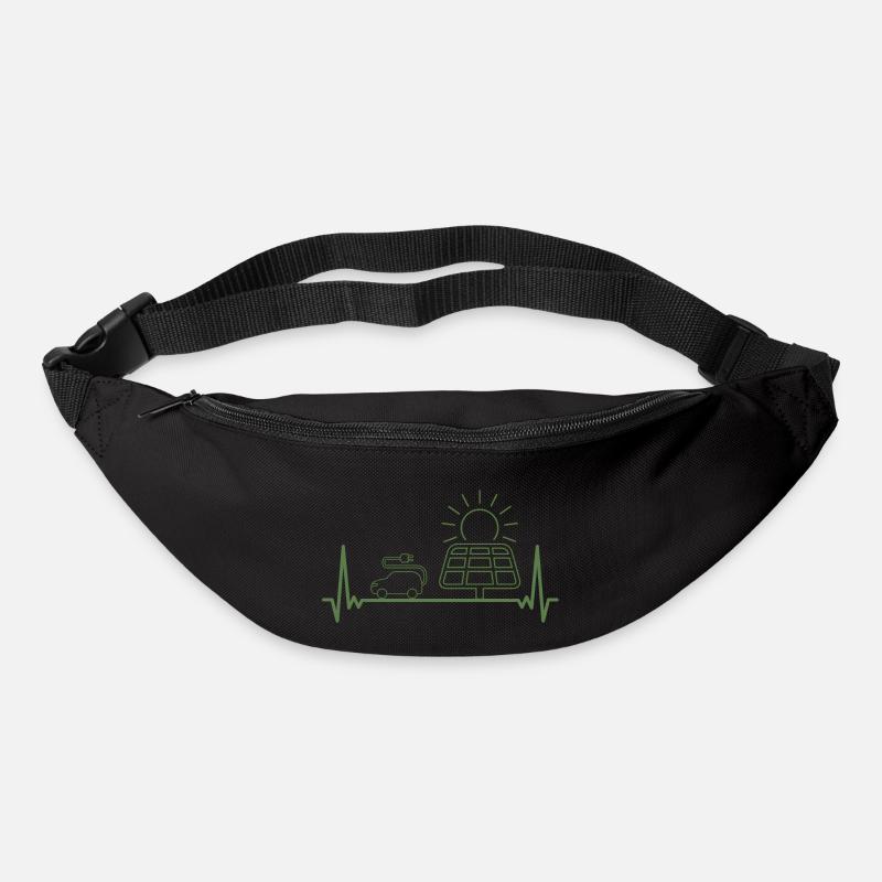 EKG voiture électrique e-mobilité électrique avenir - Sac banane - noir