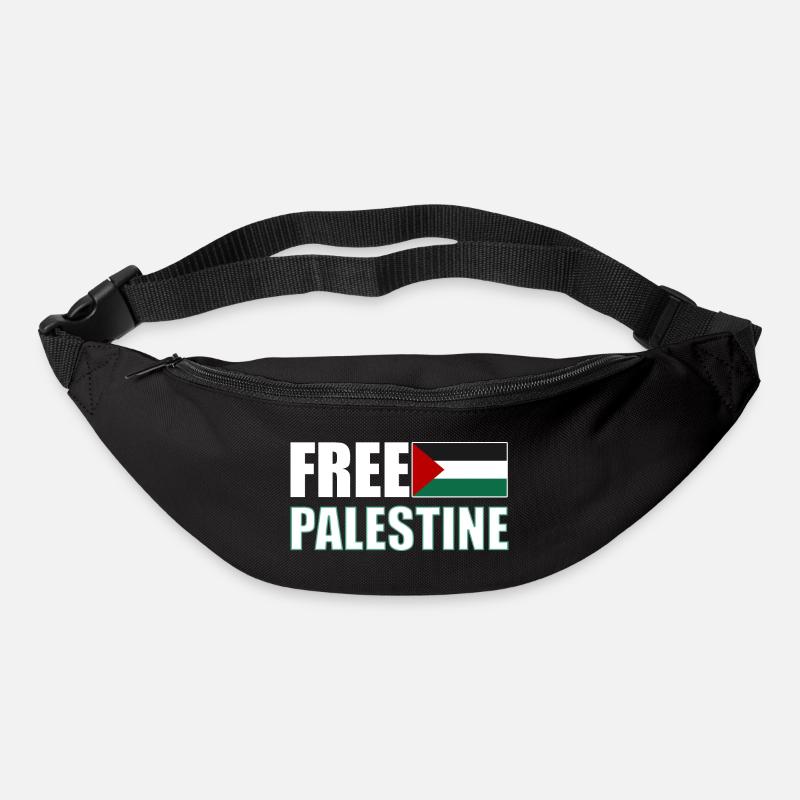 Free Palestine - Sac banane - noir
