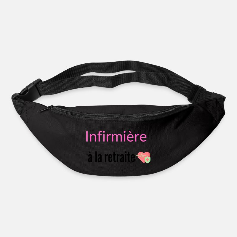 Infirmière à la retraite - Sac banane - noir