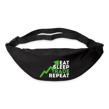 Eat Sleep Trade Repeat - Bum bag - black - Front