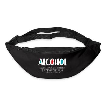 Alcohol (dark) - Bum bag - black - Front