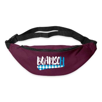 Boarisch - Gürteltasche - Burgunderrot - Vorne