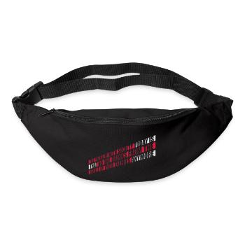 drinks from enemies skulls - Bum bag - black - Front