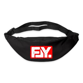 FLY Paragliding Logo - Sac banane - noir - Devant
