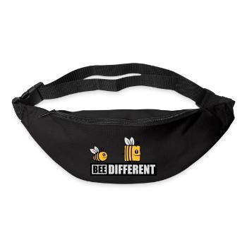 bee different saying quote - Bum bag - black - Front