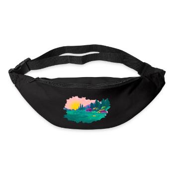 Camping Motorhome Gift Caravan Camp Tents - Bum bag - black - Front