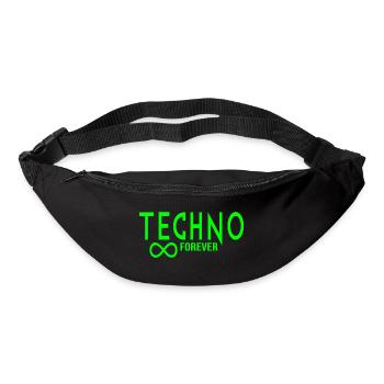 Techno pour toujours infini - Sac banane - noir - Devant
