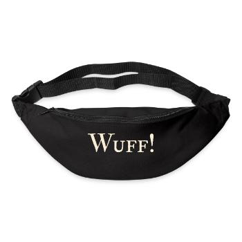 Wuff ! - Gürteltasche - Schwarz - Vorne