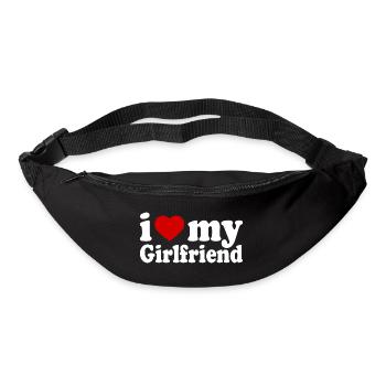 I love my girlfriend - Gürteltasche - Schwarz - Vorne