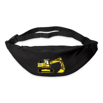 Kids Excavator Yellow Shovel Excavator - Bum bag - black - Front