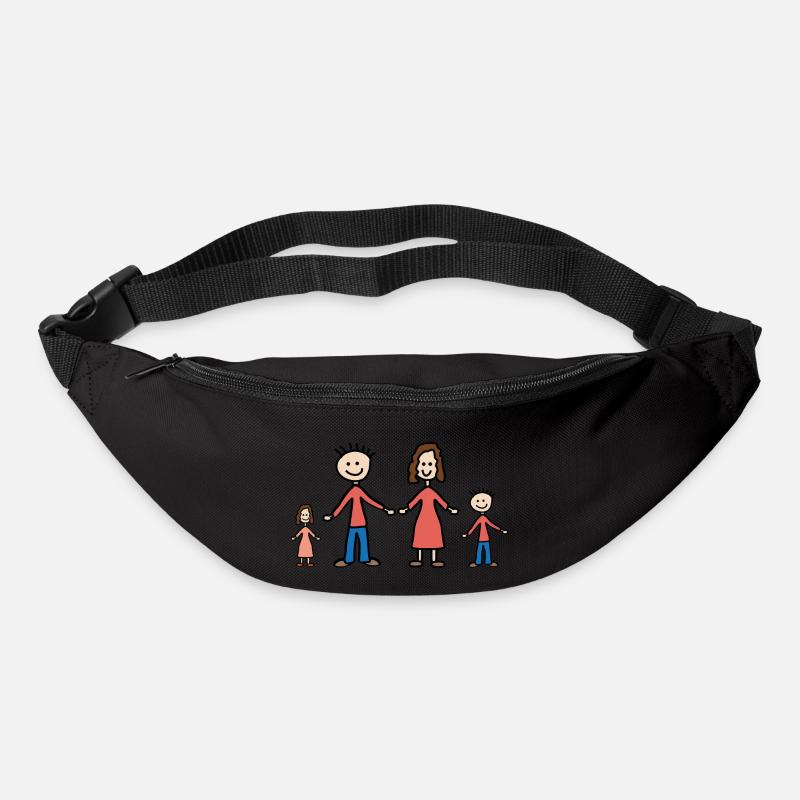 Familie - Gürteltasche - Schwarz
