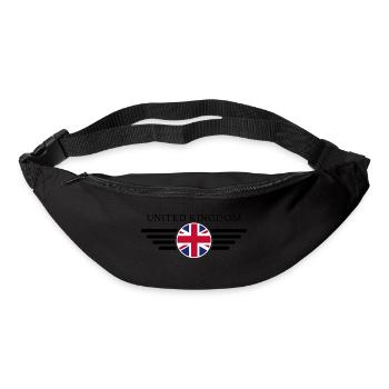 Vereinigtes Königreich Stil T-Shirt - Gürteltasche - Schwarz - Vorne