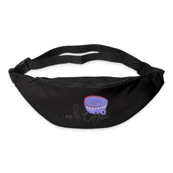 Coffee Mug with Quote - Bum bag - black - Front