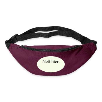 Nice Here Blank Template - Bum bag - burgundy - Front