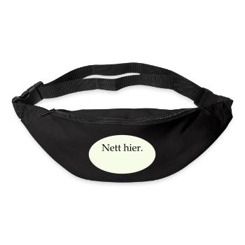 Nice Here Blank Template - Bum bag - black - Front