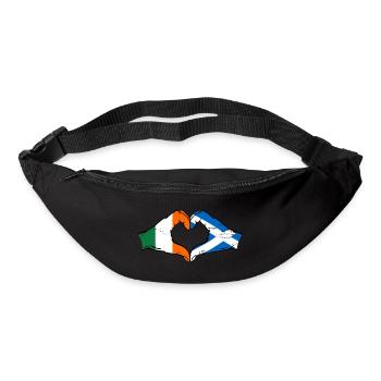 Irland Schottland Hände Herzform used - Gürteltasche - Schwarz - Vorne