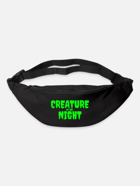 Kreatur der Nacht Horror Text - Gürteltasche - Schwarz