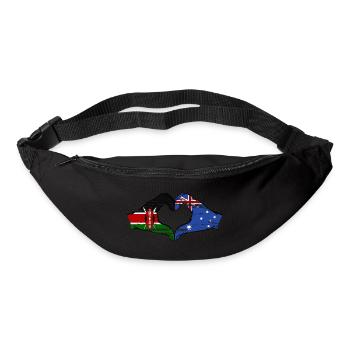 Kenia Australien Hände Herzform used - Gürteltasche - Schwarz - Vorne