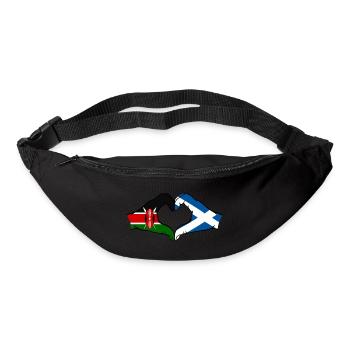 Kenya Ecosse mains en forme de coeur - Sac banane - noir - Devant