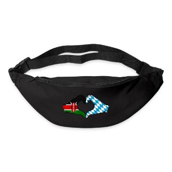 Kenya Bavaria Hands Heart Shape - Bum bag - black - Front
