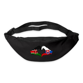 Kenya Slovakia Hands Heart Shape - Bum bag - black - Front