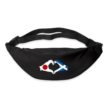 Japan Scotland Hands Heart Shape - Bum bag - black - Front