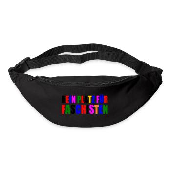 No place for fascists - Bum bag - black - Front