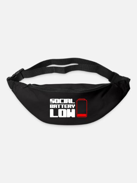 Geek Low Social Batterie - Gürteltasche - Schwarz