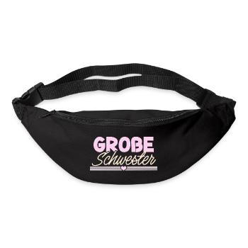 grande sœur - Sac banane - noir - Devant