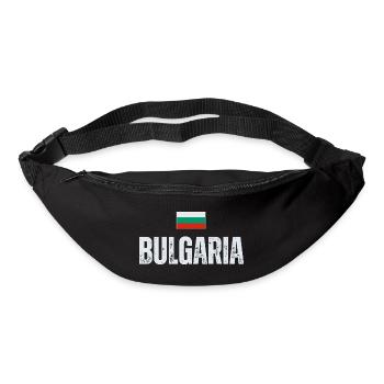 Drapeau bulgare, patriote bulgare - Sac banane - noir - Devant