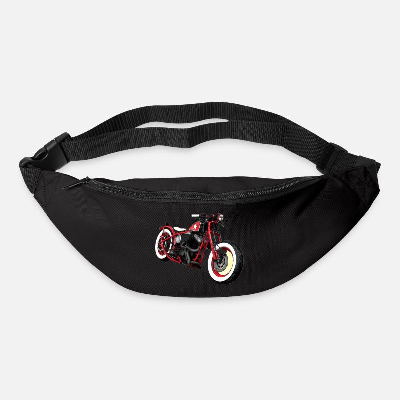 Bobber-Stil - Gürteltasche - Schwarz
