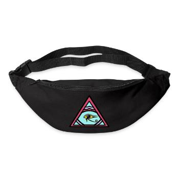 Illuminati Eye of Horus idée cadeau - Sac banane - noir - Devant