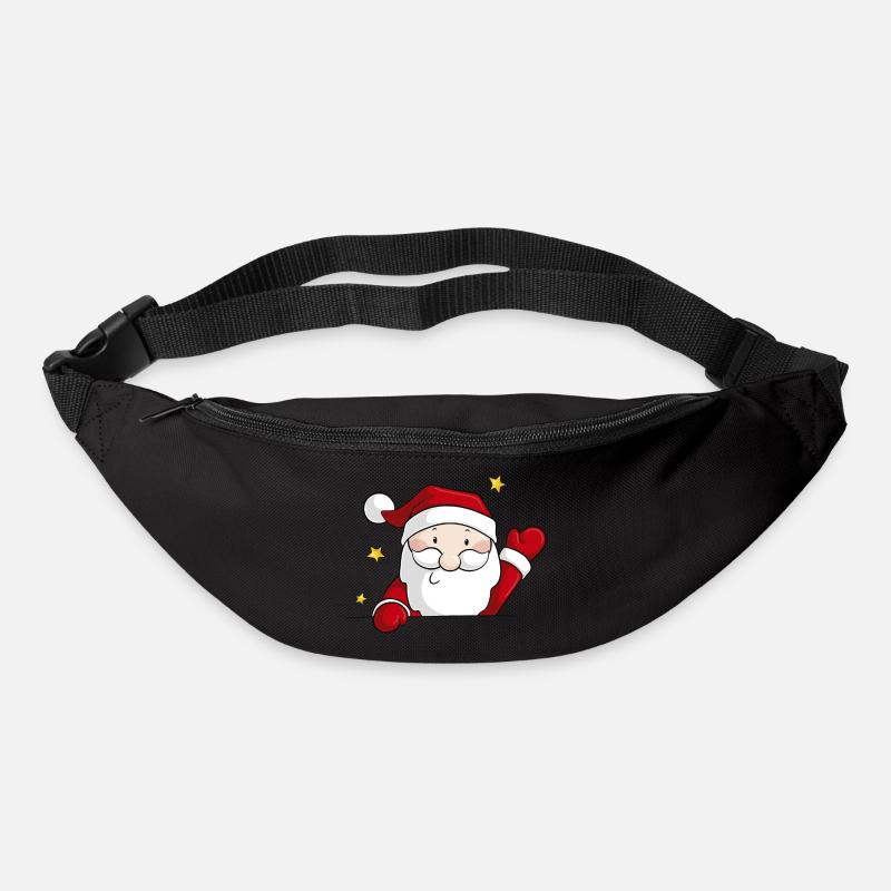 Bande dessinée Père Noël - Sac banane - noir