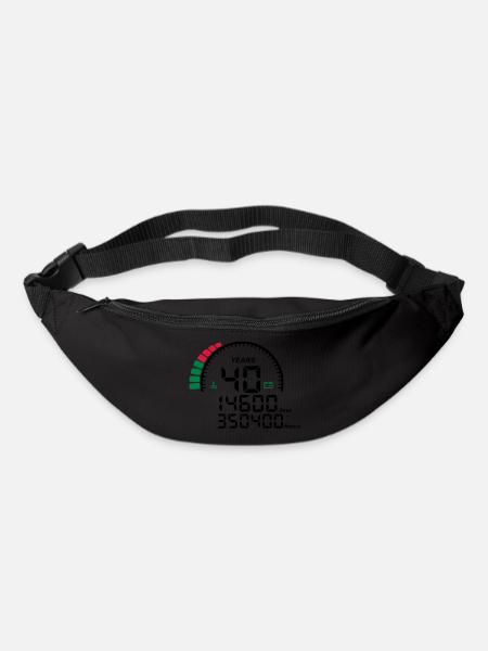compteur anniversaire years ans 40 - Sac banane - noir