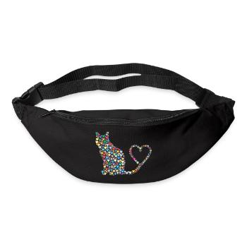 coeurs herzchen I coeur vous aime Je te aime U23 - Sac banane - noir - Devant