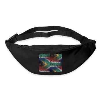 South Africa - art design - Bum bag - black - Front