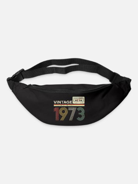 50th Birthday Vintage 1973 Cassette Retro Pseudo - Bum bag - black
