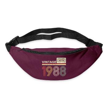 Vintage cassette 1988 - Bum bag - burgundy - Front