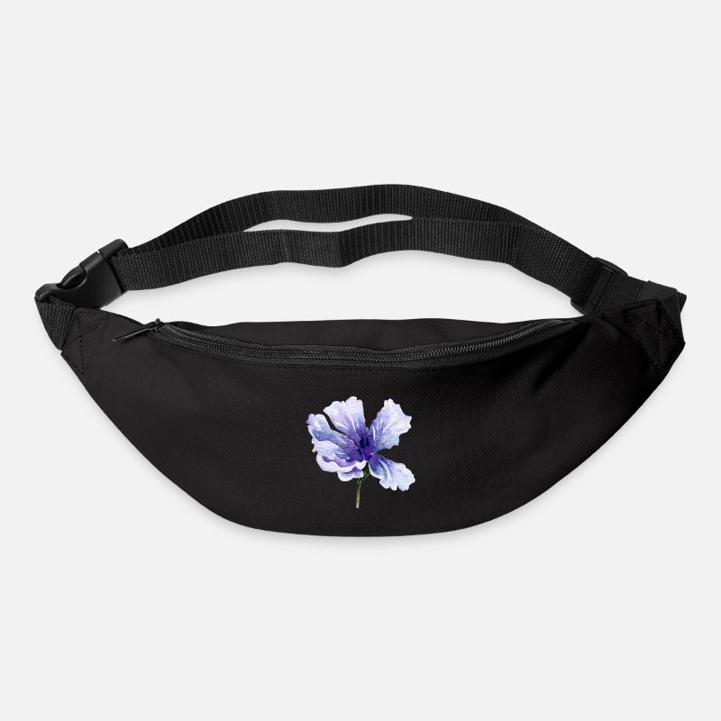 Blume - Gürteltasche - Schwarz