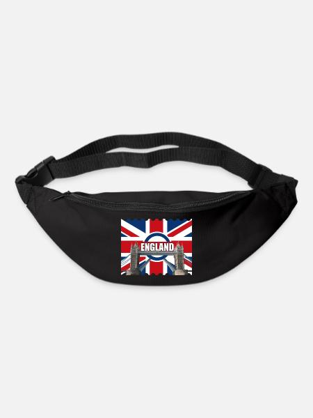 England Flag Tower Bridge - Bum bag - black