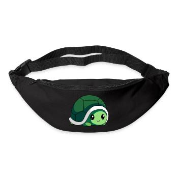 littel cute bébé Turtle - Sac banane - noir - Devant