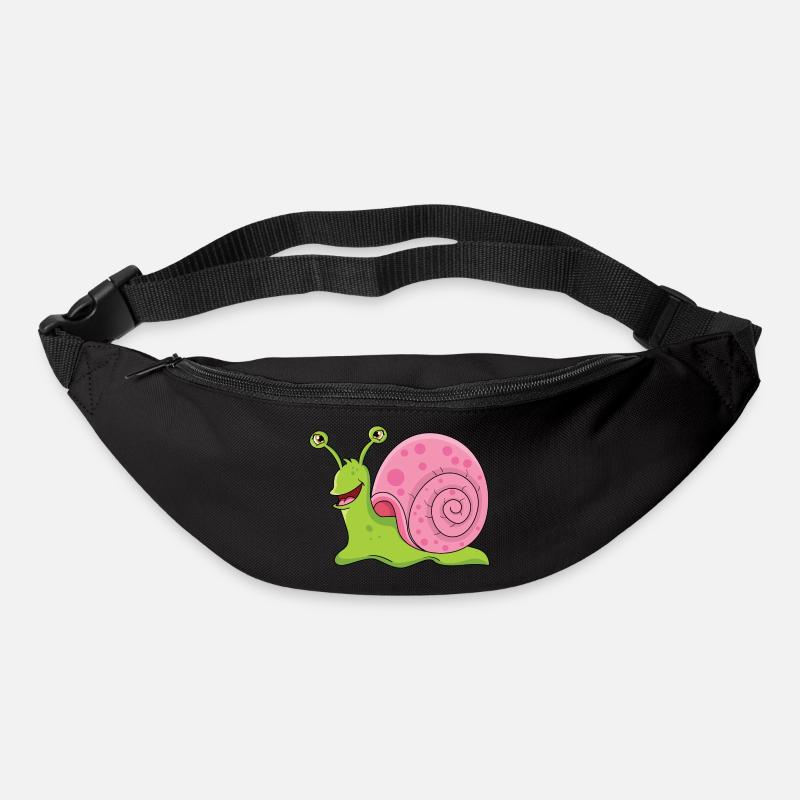 Escargot de dessin animé - Sac banane - noir