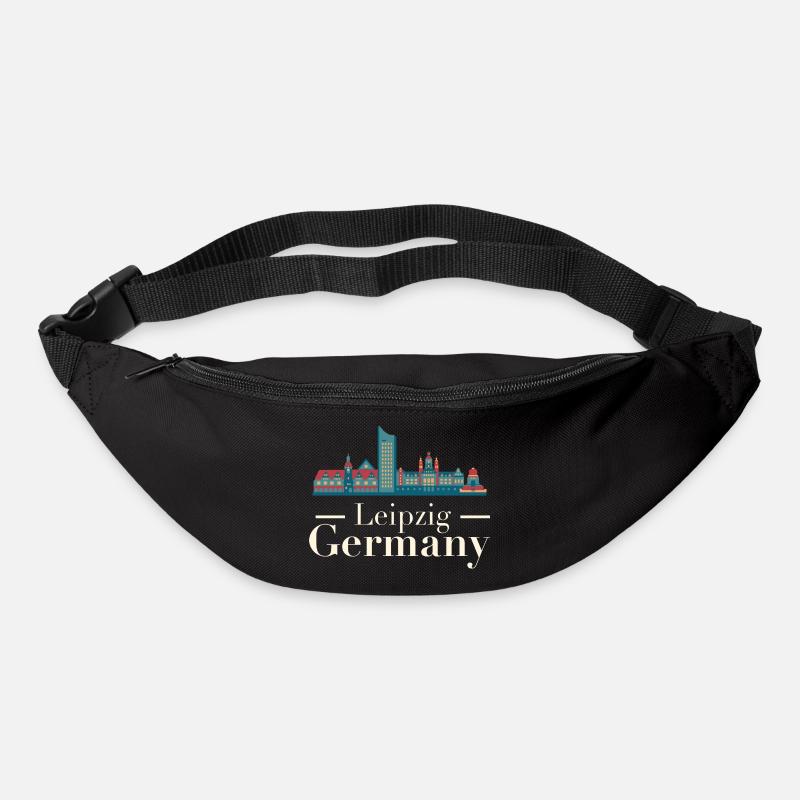 Leipzig Skyline - Gürteltasche - Schwarz