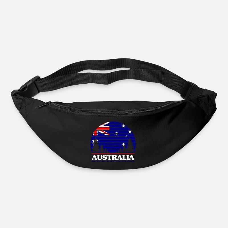 Australien - Gürteltasche - Schwarz