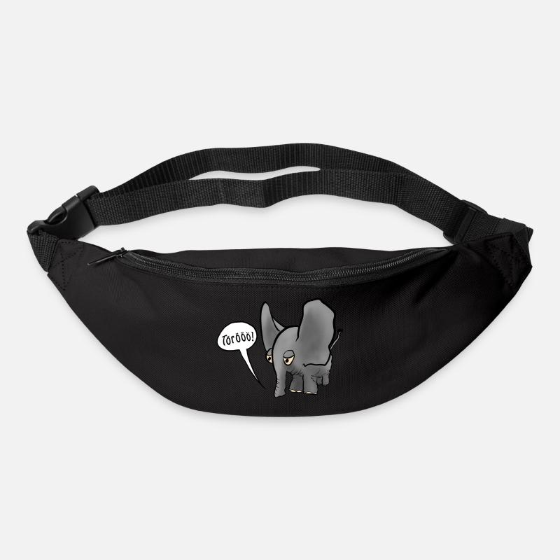 Elefant - Gürteltasche - Schwarz