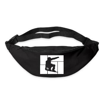 Snowboard Snowboarder - Gürteltasche - Schwarz - Vorne