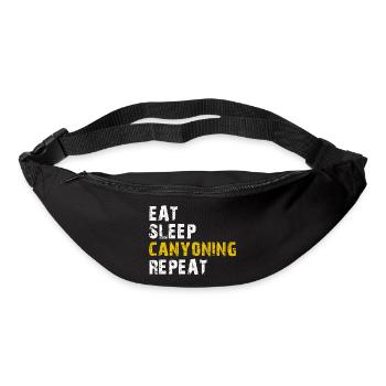 eat sleep canyoning - Bum bag - black - Front
